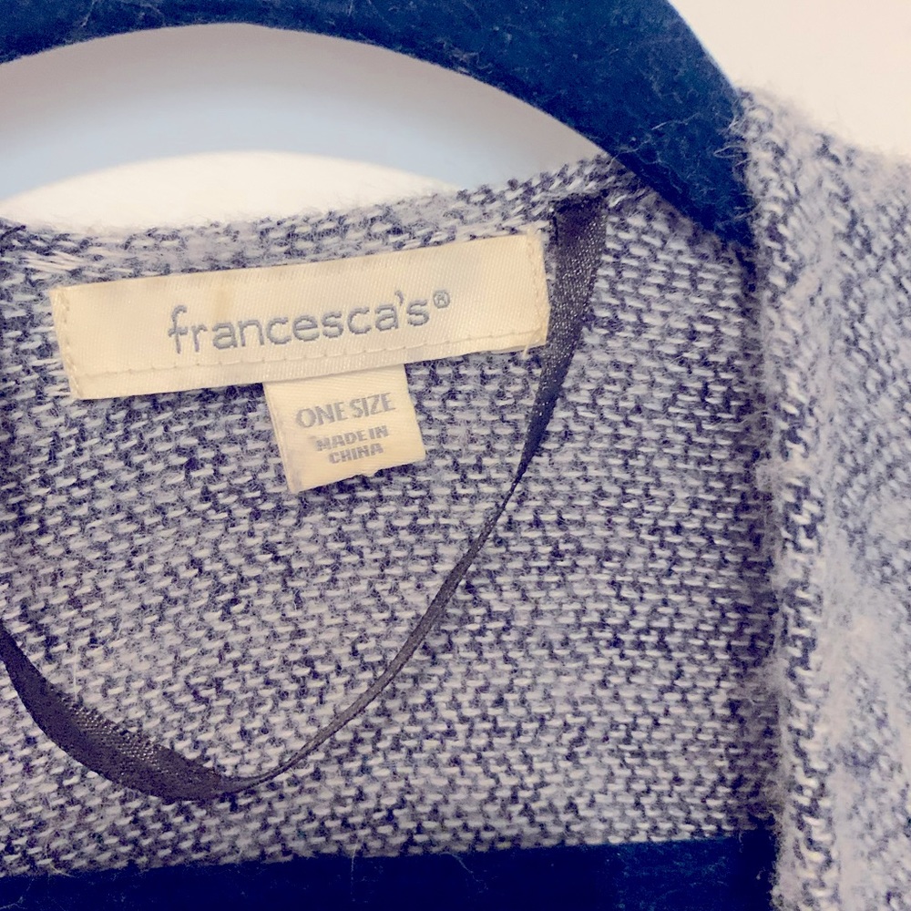 Francesca’s poncho